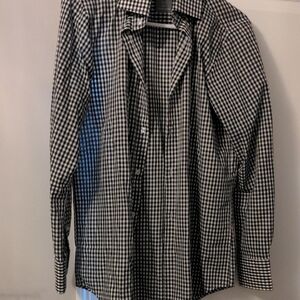 Black and White Checkered Shirt